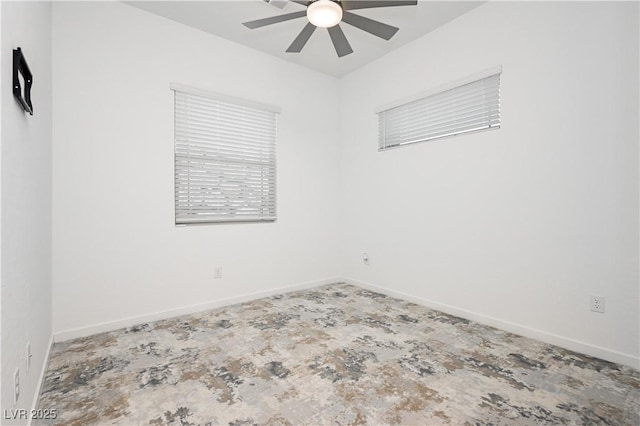 901 Allister Fields Ln, Las Vegas, NV 89138 - spare room with a ceiling fan and baseboards
