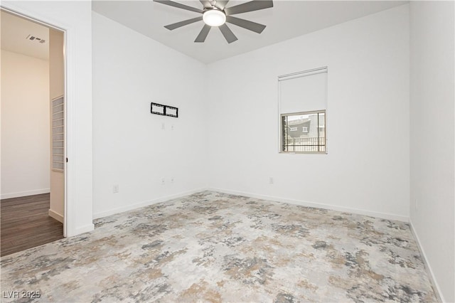 901 Allister Fields Ln, Las Vegas, NV 89138 - spare room with ceiling fan and baseboards