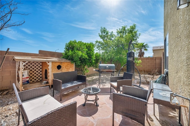 8421 Cheerful Brook Ave, Las Vegas, NV 89143 - view of patio featuring outdoor lounge area