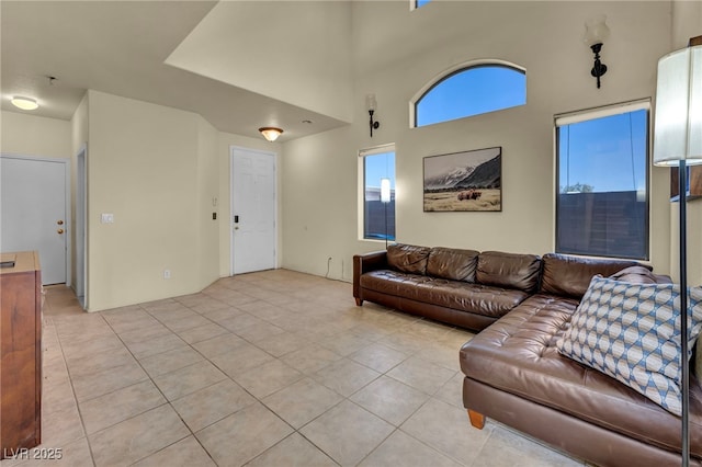 8421 Cheerful Brook Ave, Las Vegas, NV 89143 - living area featuring light tile patterned floors