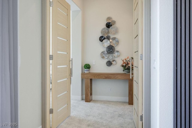 9233 Canyon Mesa Dr, Las Vegas, NV 89144 - hall featuring carpet flooring and baseboards