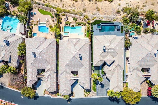 9233 Canyon Mesa Dr, Las Vegas, NV 89144 - aerial view of a pool