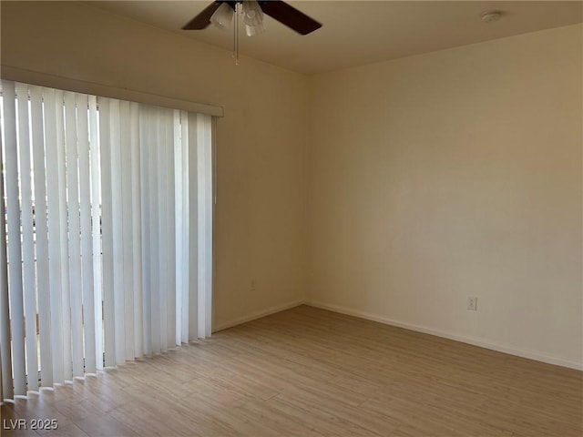 5650 E Sahara Ave Unit 2007, Las Vegas, NV 89142 - spare room with ceiling fan and wood finished floors