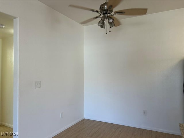 5650 E Sahara Ave Unit 2007, Las Vegas, NV 89142 - empty room featuring ceiling fan and light wood-style floors