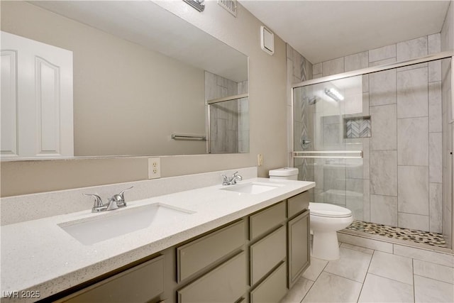2633 S Durango Dr Unit 202, Las Vegas, NV 89117 - full bath featuring double vanity and a stall shower