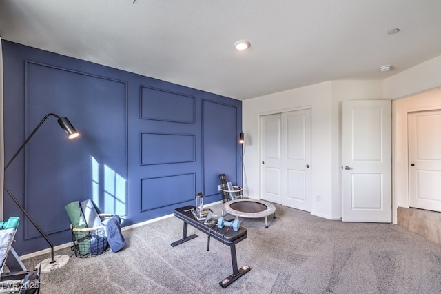 7955 Aurora Sky St Unit 631, North Las Vegas, NV 89084 - living area with carpet floors