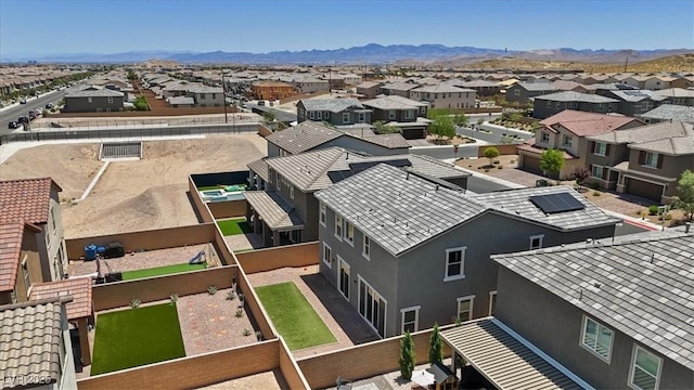 10058 Matter Overlook Dr, Las Vegas, NV 89178 - aerial view of residential area with a mountainous background
