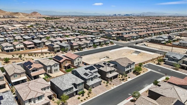 10058 Matter Overlook Dr, Las Vegas, NV 89178 - aerial perspective of suburban area featuring a mountainous background