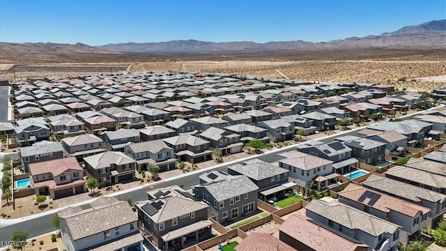 10058 Matter Overlook Dr, Las Vegas, NV 89178 - aerial perspective of suburban area with a mountainous background