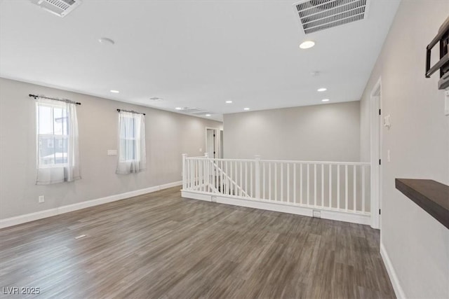 10058 Matter Overlook Dr, Las Vegas, NV 89178 - spare room with wood finished floors and recessed lighting