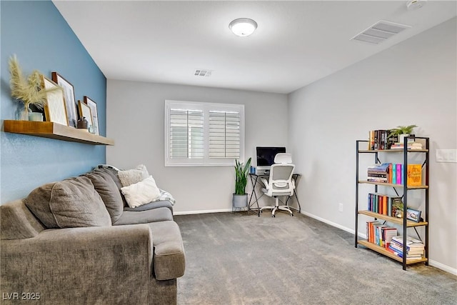 1113 Fragrant Cactus Ct, North Las Vegas, NV 89031 - home office featuring carpet and baseboards