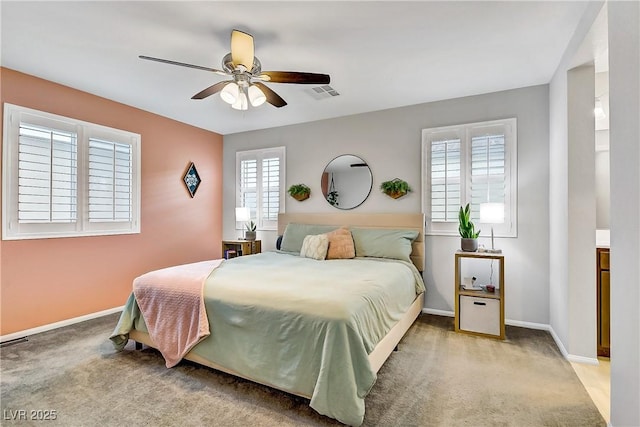 1113 Fragrant Cactus Ct, North Las Vegas, NV 89031 - bedroom featuring light carpet and a ceiling fan