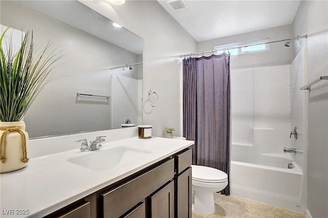 1113 Fragrant Cactus Ct, North Las Vegas, NV 89031 - bathroom featuring vanity, shower / bath combination with curtain, and tile patterned floors