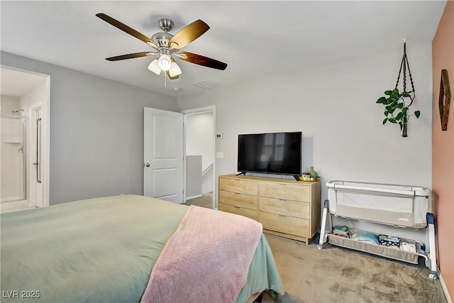 1113 Fragrant Cactus Ct, North Las Vegas, NV 89031 - bedroom with carpet and ceiling fan