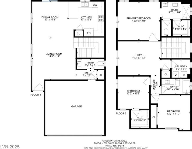 1113 Fragrant Cactus Ct, North Las Vegas, NV 89031 - view of property floor plan