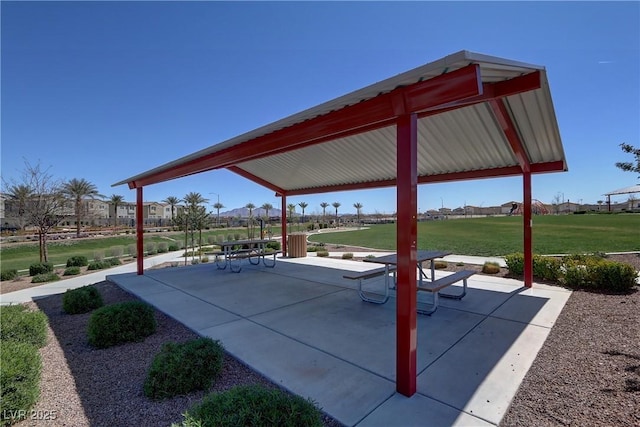 1113 Fragrant Cactus Ct, North Las Vegas, NV 89031 - view of home's community featuring a gazebo, a yard, and a patio