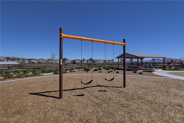 1113 Fragrant Cactus Ct, North Las Vegas, NV 89031 - community jungle gym with a gazebo