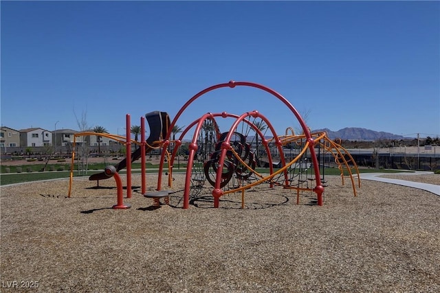 1113 Fragrant Cactus Ct, North Las Vegas, NV 89031 - community playground featuring a mountain view
