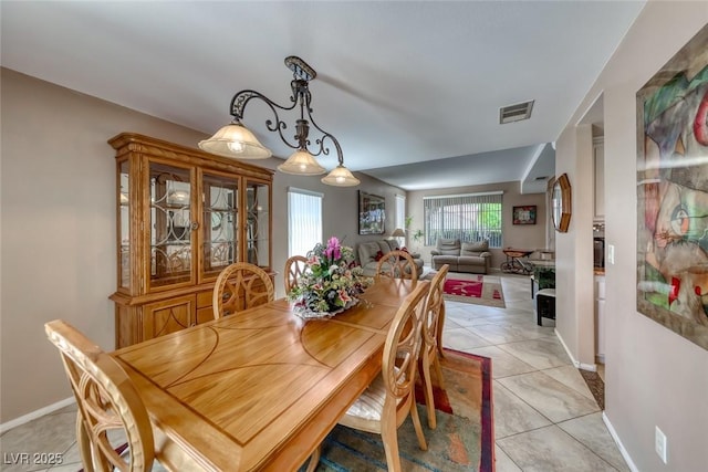 8914 Termoli St, Las Vegas, NV 89123 - dining area with baseboards and light tile patterned floors