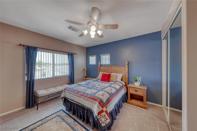 8914 Termoli St, Las Vegas, NV 89123 - carpeted bedroom featuring baseboards and ceiling fan