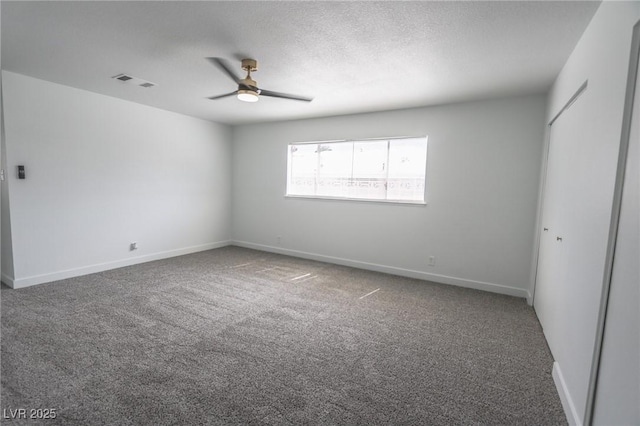 4269 Roanridge Ave, Las Vegas, NV 89120 - carpeted empty room featuring ceiling fan and a textured ceiling