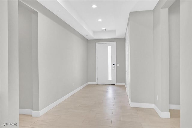 2170 Monte Bianco Pl, Henderson, NV 89044 - entryway featuring recessed lighting and a tray ceiling