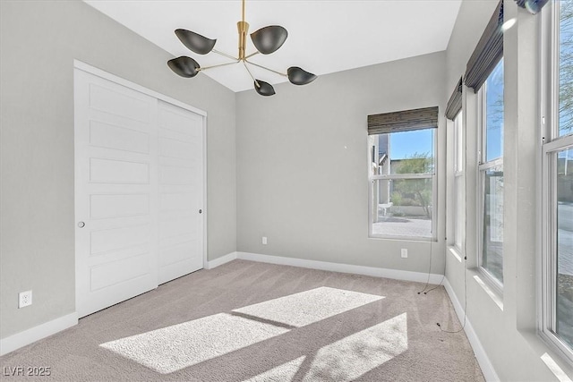 2170 Monte Bianco Pl, Henderson, NV 89044 - unfurnished bedroom with carpet and a chandelier