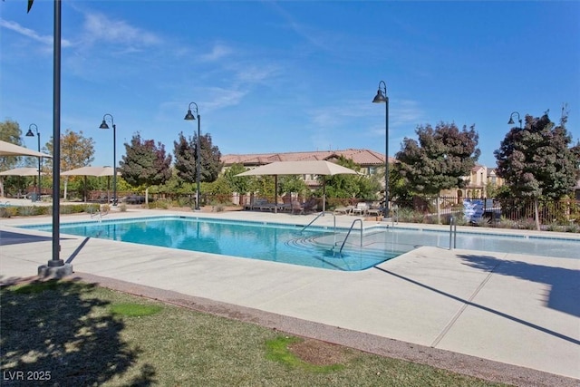2170 Monte Bianco Pl, Henderson, NV 89044 - community pool featuring a patio area