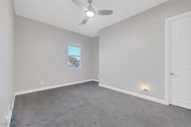 274 Chartan Ave, Las Vegas, NV 89183 - carpeted spare room featuring ceiling fan and baseboards
