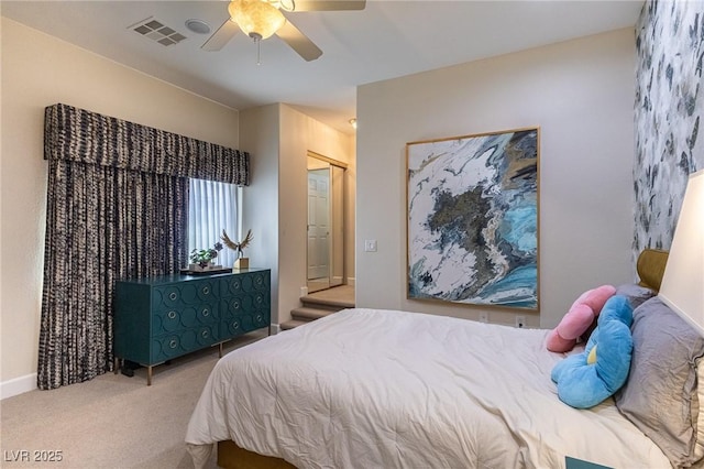 11005 Inverlochy Ct, Las Vegas, NV 89141 - carpeted bedroom featuring a ceiling fan and baseboards