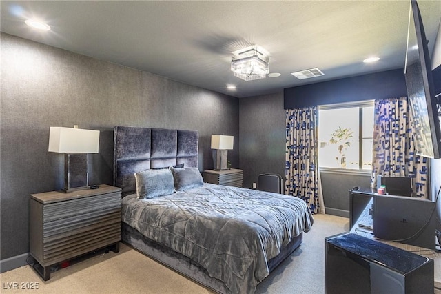 11005 Inverlochy Ct, Las Vegas, NV 89141 - bedroom with carpet, recessed lighting, and an office area