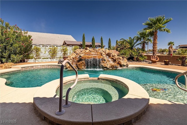 231 Bristle Cone, Pahrump, NV 89048 - view of pool featuring a pool with connected hot tub