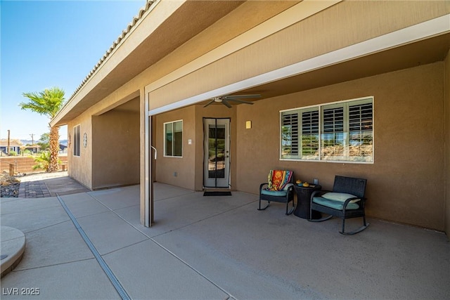 231 Bristle Cone, Pahrump, NV 89048 - view of patio with a ceiling fan