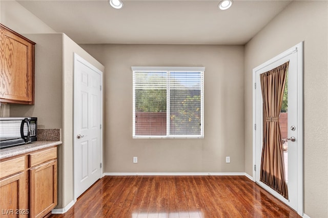 3757 Via Geneva, Henderson, NV 89052 - entryway featuring dark wood finished floors and recessed lighting