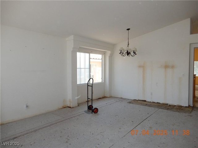 8151 Chambersberg St, Las Vegas, NV 89147 - unfurnished dining area featuring a chandelier