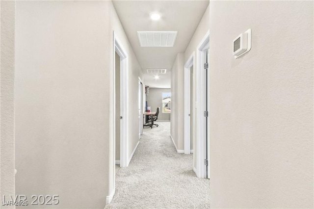 8937 Pelican Point St, Las Vegas, NV 89178 - corridor with light colored carpet and a desk