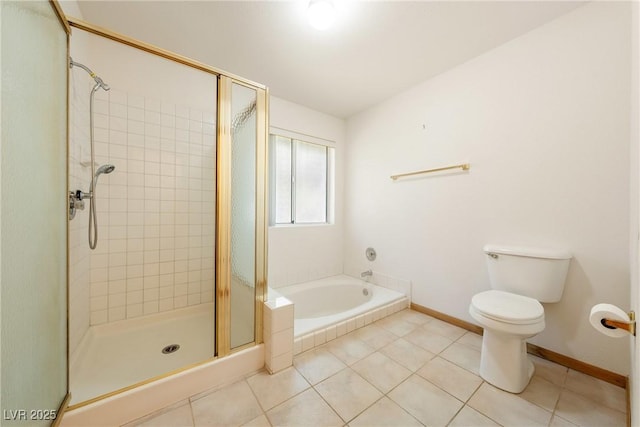 2040 Tucuman Ave, Pahrump, NV 89048 - full bath featuring a bath, tile patterned flooring, and a stall shower