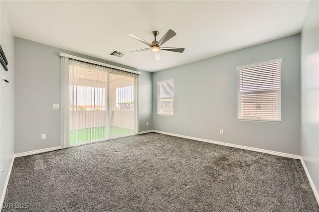 5990 Viscaya Grove St, Las Vegas, NV 89118 - empty room with a ceiling fan and carpet