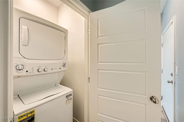 5990 Viscaya Grove St, Las Vegas, NV 89118 - laundry area featuring stacked washer / dryer