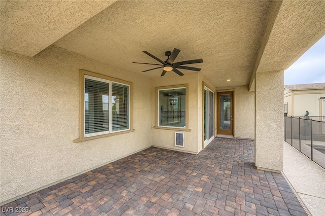 5990 Viscaya Grove St, Las Vegas, NV 89118 - view of patio with a ceiling fan