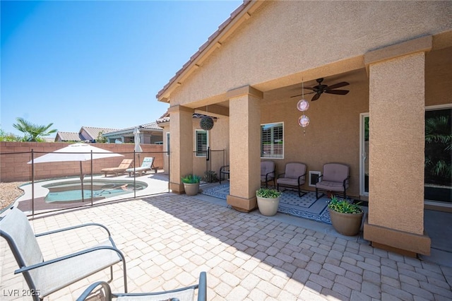 7252 Blowing Breeze Ave, Las Vegas, NV 89179 - view of patio featuring ceiling fan