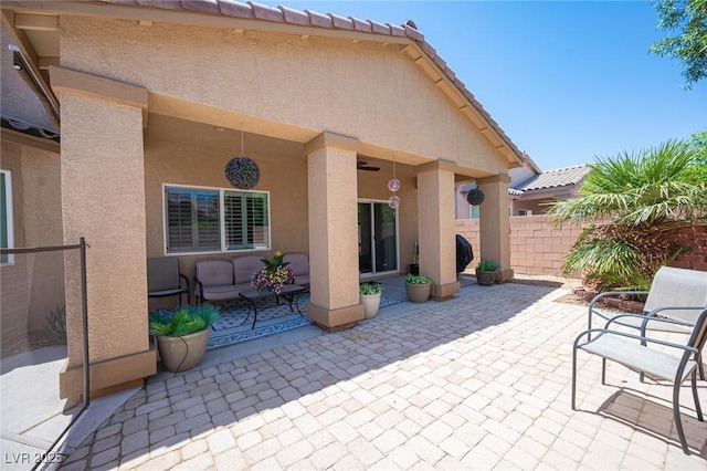 7252 Blowing Breeze Ave, Las Vegas, NV 89179 - view of patio / terrace featuring outdoor lounge area