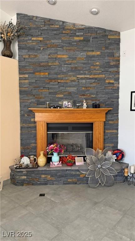 4910 Marywood Ct, Pahrump, NV 89061 - detailed view of a stone fireplace