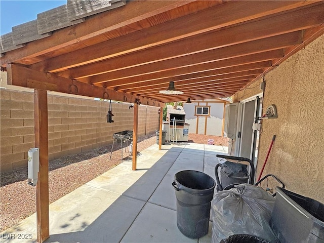4910 Marywood Ct, Pahrump, NV 89061 - fenced backyard with a patio area