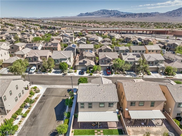 9113 Sea Mink Ave, Las Vegas, NV 89149 - aerial view of residential area featuring a mountain backdrop