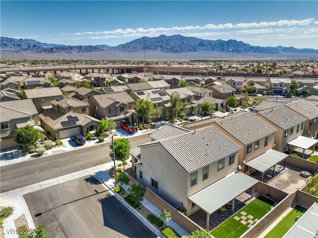 9113 Sea Mink Ave, Las Vegas, NV 89149 - aerial perspective of suburban area featuring a mountain backdrop