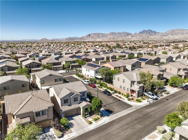 9113 Sea Mink Ave, Las Vegas, NV 89149 - aerial perspective of suburban area with a mountainous background