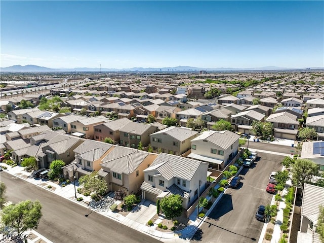 9113 Sea Mink Ave, Las Vegas, NV 89149 - aerial view of residential area with a mountain backdrop