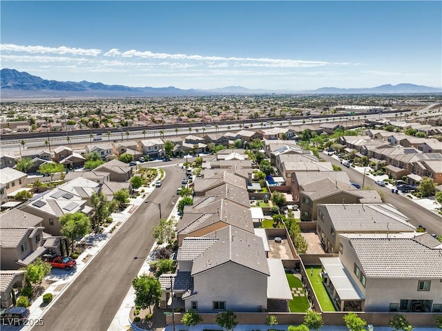 9113 Sea Mink Ave, Las Vegas, NV 89149 - aerial perspective of suburban area with mountains