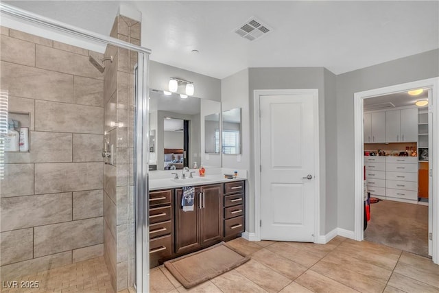 2154 Tortona St, Henderson, NV 89044 - full bath with a shower stall, vanity, and tile patterned flooring